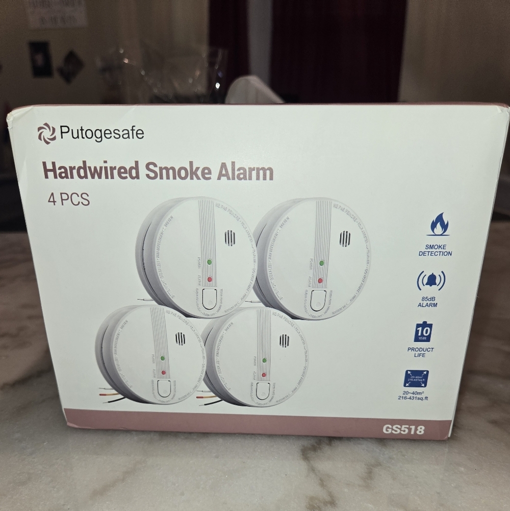4pc Hardwired Smoke Alarm